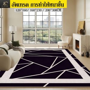 ม้วนส่งทุกรายการ พรมห้องนั่งเล่น 200x300cm พรมปูพื้นห้องนอน 6/8ฟุต พรมกำมะหยี่3D พรมปูพื้น พรมมินิมอล พรมหนานุ่ม พรมใหญ่