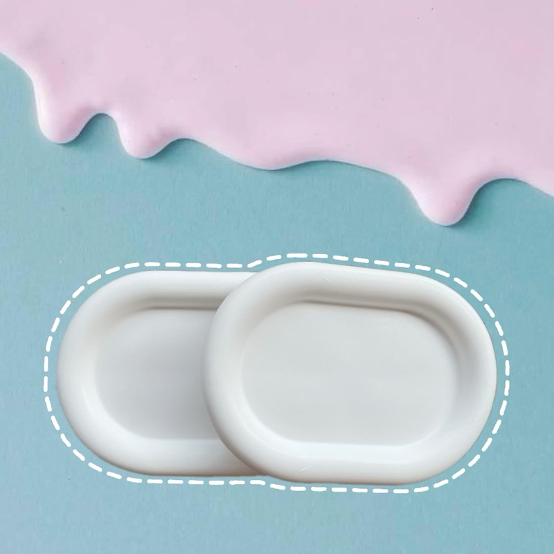 ถาดเพ้นท์ รูปวงรีโดนัท