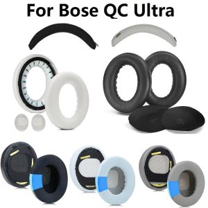 แผ่นรองหูฟังสําหรับ Bose QuietComfort ultra หูฟังทดแทน QC ultra Earmuffs, ยาง headband ฝาครอบป้องกัน
