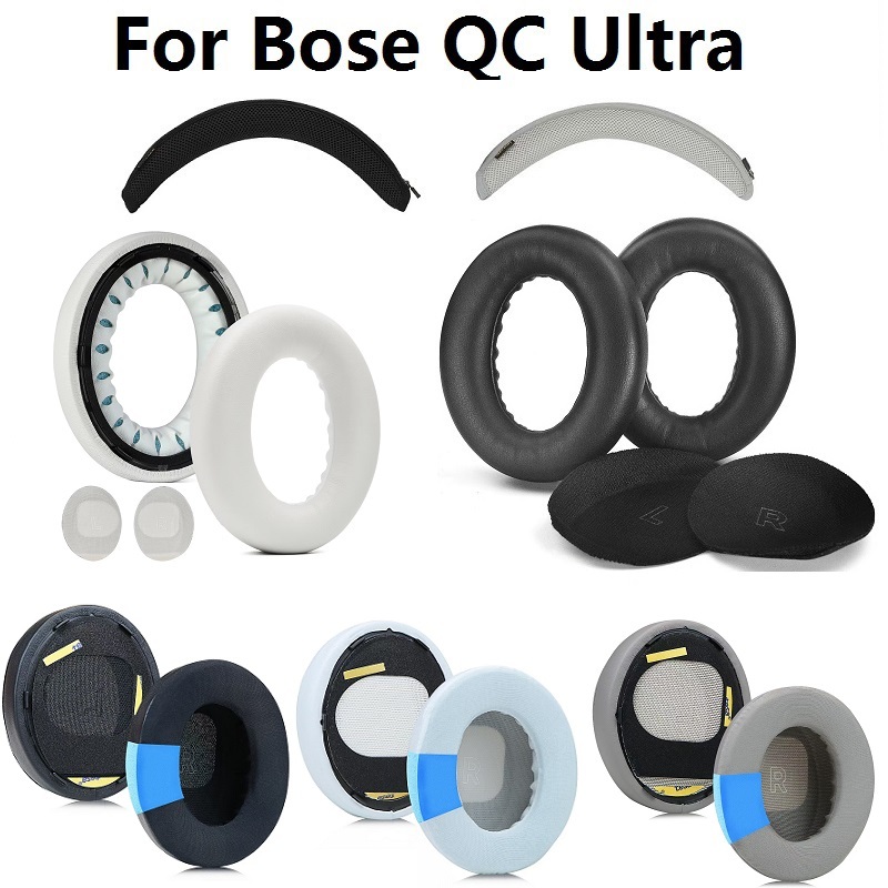 แผ่นรองหูฟังสําหรับ Bose QuietComfort ultra หูฟังทดแทน QC ultra Earmuffs, ยาง headband ฝาครอบป้องกัน