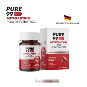 Pure99 Astaxanthin Plus Resveratrol 30 Softgels