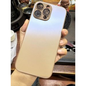 Desert Gold Matte Galss กรณีเลนส์ฟิล์มสําหรับ IPhone 16 15 14 Plus 13 12 11 Pro Max Anti ลายนิ้วมือปลอกป้องกันการตก