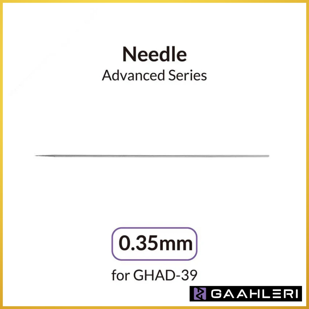 GAAHLERI AIRBRUSH 0.35MM NEEDLE FOR ADVANCED SERIES GHAD-39 เข็ม 0.35 มม.