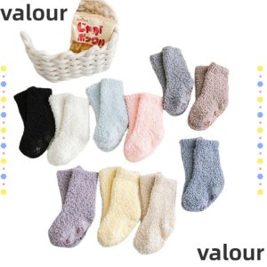 VALOUR ถุงเท้าขนแกะนุ่มๆ สไตล์ปะการัง สำหรับเด็กทารกและวัยหัดเดิน ระบายอากาศดี