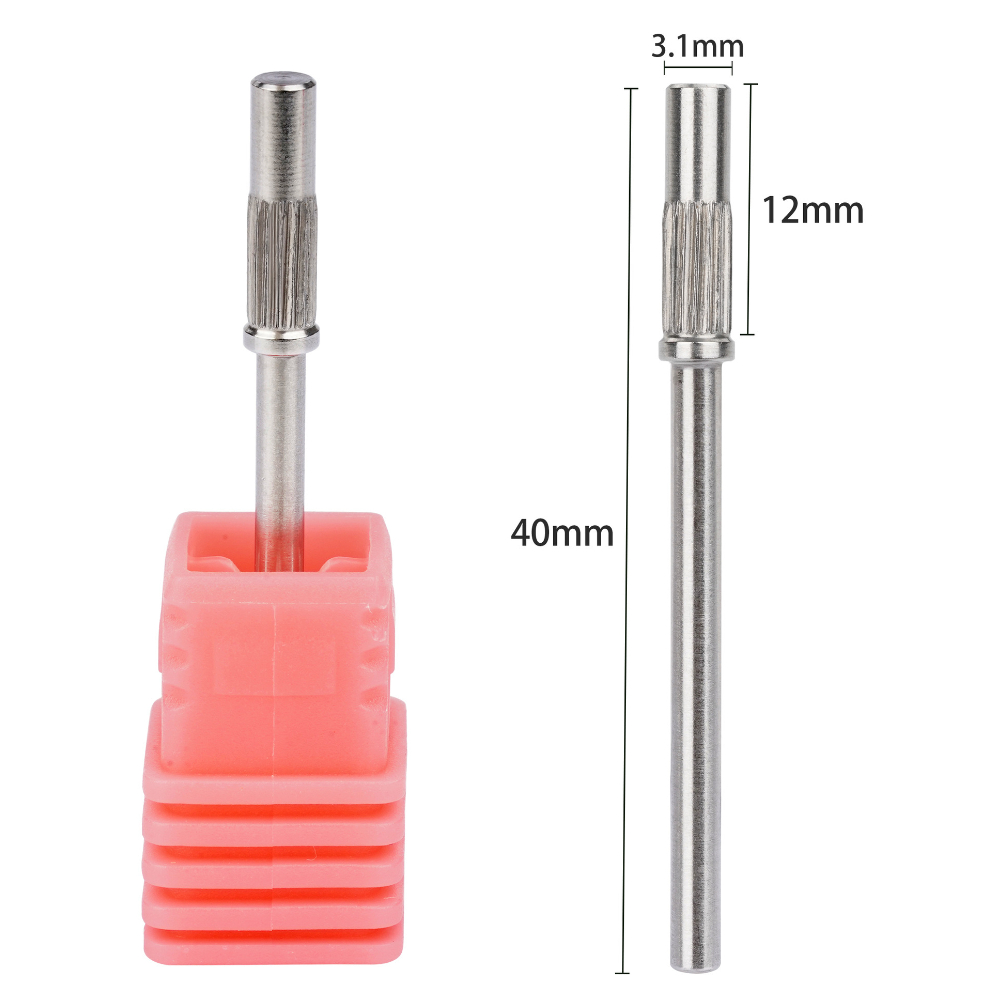 แกนหัวเจียร 3.1 mm ดอกสว่านขัดเล็บ แกนหัวเจียกระดาษทราย