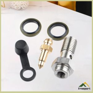 [Szgqmyyx1] M10x1.0mm Banjo Bolt Bleeder สกรูชุดติดตั้งสําหรับกระบอกสูบรถจักรยานยนต์
