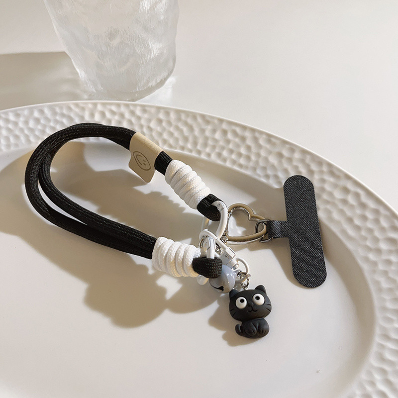 [PYDM] Influencer ins สายรัดข้อมือแบบสั้นเคสโทรศัพท์เชือกเส้นเล็กเชือกไนลอนสกปรกเชือกเส้นเล็กนักเรียนน้องสาวกระเป๋านักเรียนเครื่องประดับ