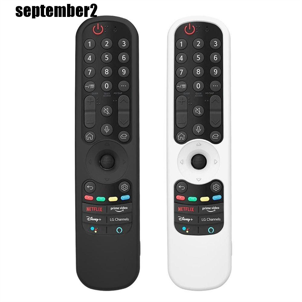 SEPTEMBER กรณีรีโมทคอนโทรลซิลิโคนสมาร์ททีวีสําหรับ LG AN-MR21GC สําหรับ LG MR21N สําหรับ LG MR21GA กันกระแทกรีโมทคอนโทรล Protector