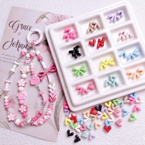 10ชิ้นโลหะผสมรูปตัววีรักโซ่โทรศัพท์มือถือลูกปัดหลวมเครื่องประดับลูกปัดแฮนด์เมดจี้ยอดนิยม