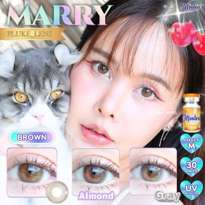 คอนแทคเลนส์ ตาสวย   Marry   (ขนาดโต) อมน้ำ55% กรองแสง Montra ผลิตและนำเข้าจากเกาหลี