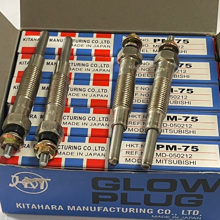 หัวเผาHKTแท้ PM-75 MADE IN JAPAN มิตซู L200  4D55 รับประกัน สินค้าคุณภาพสูงให้ความร้อนเร็ว คารา1หัว