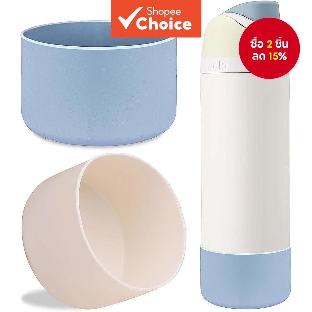 ขวดน้ําซิลิโคนพร้อมฝาปิดกันลื่นและเบาะรองนั่งด้านล่าง – เครื่องดื่มที่ทนทาน 12/24 ออนซ์