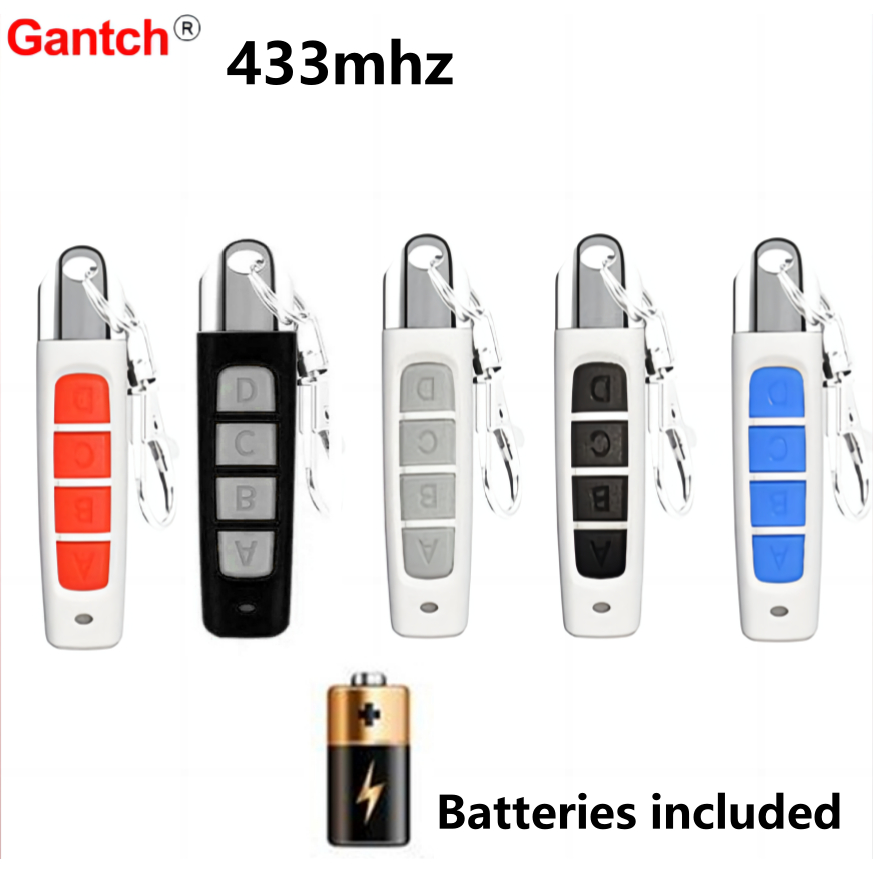 รีโมทควบคุมไร้สาย 433 mhz ควบคุมการพับได้ 4 ปุ่มตัวส่งสัญญาณวิทยุสลับการใช้งาน
