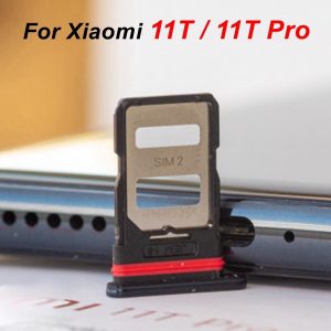 ถาดซิมการ์ดสําหรับ Xiaomi 11T / 11T Pro ที่วางซิมการ์ดอะแดปเตอร์ซ็อกเก็ตอะไหล่ทดแทน 21081111รจ 2107113เอสจี 2107113ซี