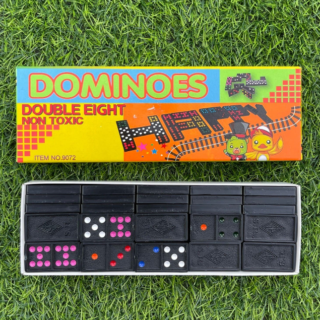 โดมิโน่ DOMINOES เซ็ตใหญ่ 55 ชิ้น ครบชุด เกมส์โดมิโน