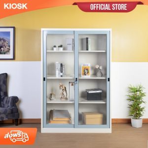 [จัดส่งพร้อมติดตั้งฟรี] KIOSK ตู้บานเลื่อนกระจกสูง กว้าง 120 ซม.