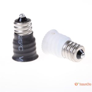 Yosunchoker] E12 ถึง E14 หลอดไฟ LED ที่วางอะแดปเตอร์ตัวแปลงซ็อกเก็ตฐาน Candelabra ใหม่