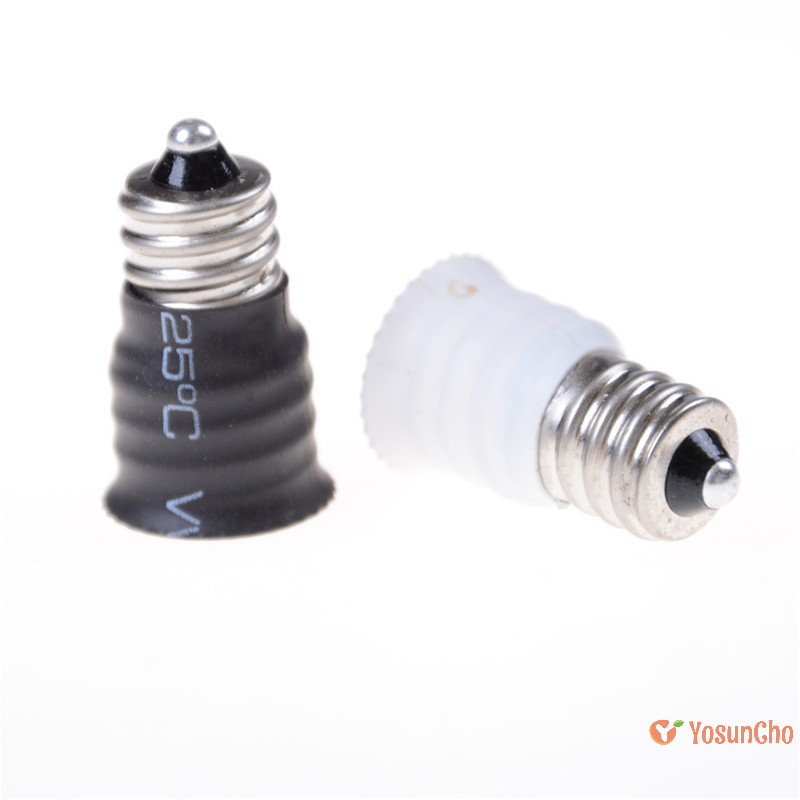 Yosunchoker] E12 ถึง E14 หลอดไฟ LED ที่วางอะแดปเตอร์ตัวแปลงซ็อกเก็ตฐาน Candelabra ใหม่