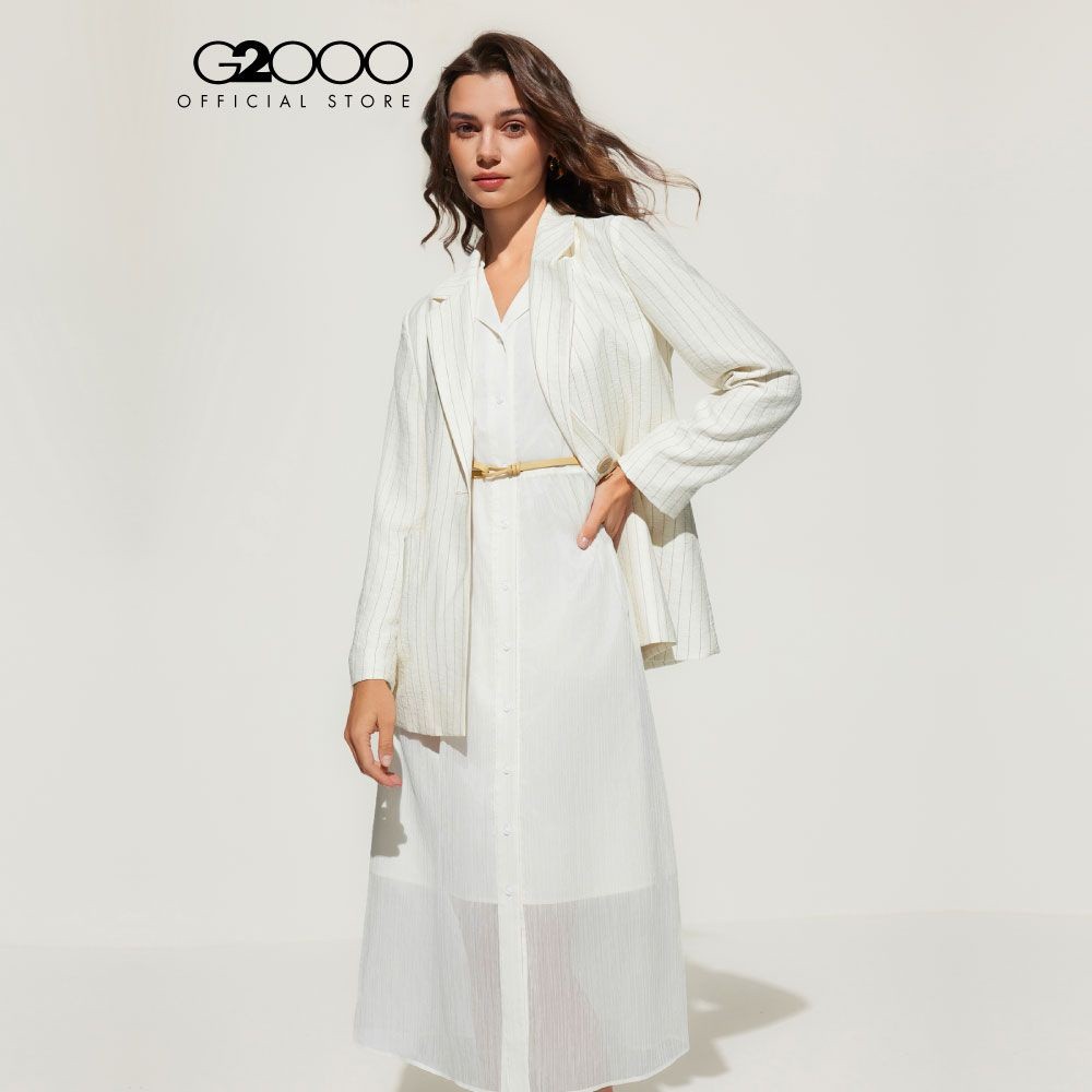 G2000 เสื้อเบลเซอร์สำหรับผู้หญิง Relaxed Fit รุ่น 5121671511 BEIGE