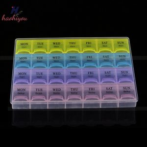  รายสัปดาห์ 7 วันแท็บเล็ตผู้ถือกล่องยายาจัดเก็บกรณีคอนเทนเนอร์ Nice