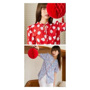 ( พร้อมส่งสีแดง S – XL  / สีฟ้า S , M ) HERSPECTIVE LILLY TOP