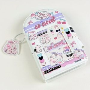 พร้อมส่ง  แฟ้มการ์ดลายSo Sweet (แฟ้ม+พวงกุญแจ) 40ช่อง แฟ้มการ์ด สมุดการ์ด Photo Album (AF) #L4 vs