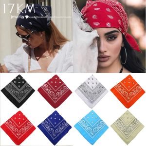 17KM ผ้าคลุมหน้าเส้นผ้าฝ้ายมัลติฟังก์ชั่นผ้าคลุมศีรษะ ยูนิฟอร์ม ใบหน้าหน้ากาก ผ้าตาหมากรุก กีฬาหมวกข้อมือ ผ้าพันคอสองด้าน