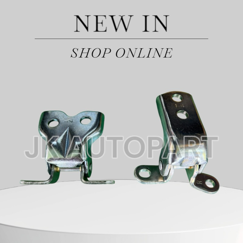 บานพับประตู Toyota VIGO-REVO วีโก้ หน้าบน ซ้าย-ขวา หน้าล่าง ซ้าย-ขวา อย่างดี เหล็กหนา ชุบสีเงิน ยี่ห้อ SAK แท้ๆ/BDNKP