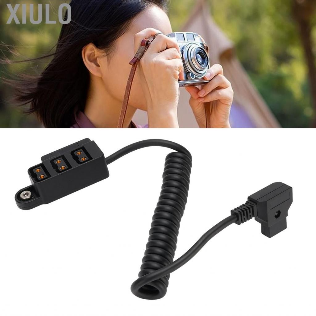Xiulo D Tap Splitter Cable พร้อมจอแสดงผล Digital Digital B Type 3 พอร์ตตัวผู้ Hub Hub อะแดปเตอร์ขด