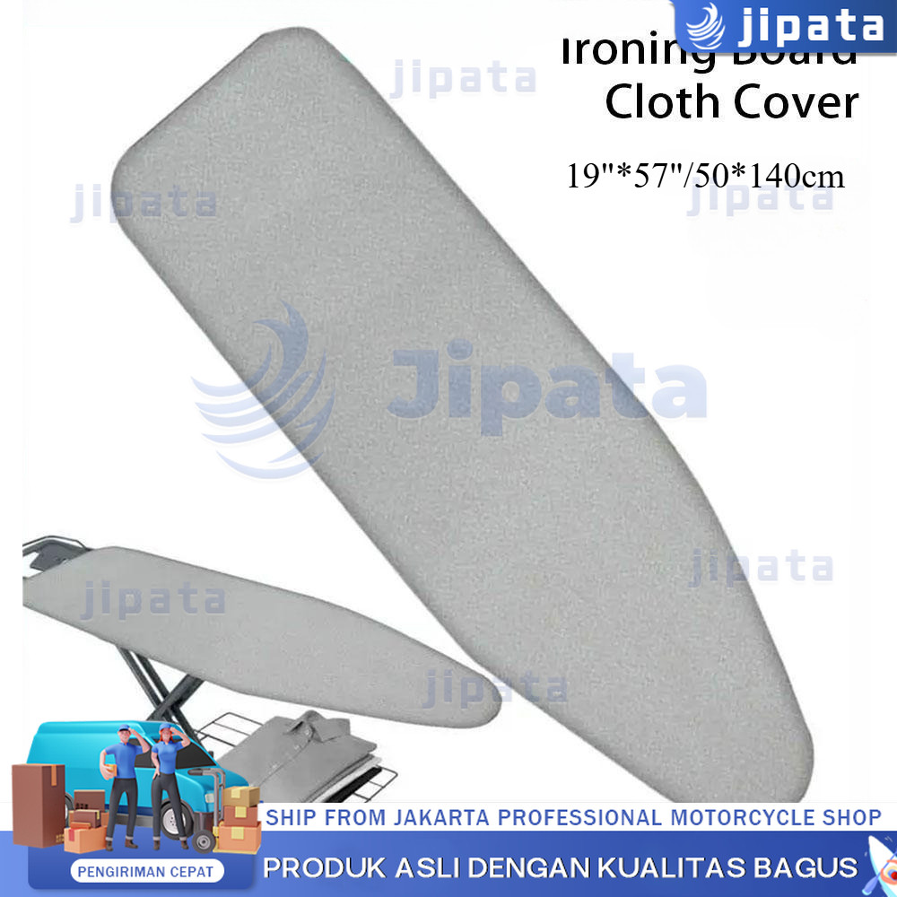 [COD]ผ้ารีดผ้าสะท้อนความร้อน 50*140ซม แถบยางยืดปรับระดับได้ ผ้าคลุมโต๊ะรีดผ้า ฟองน้ำหนา