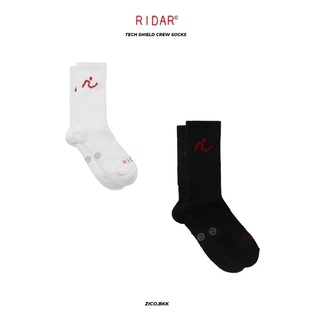 Ridar Tech Shield Crew Socks – 2Pack