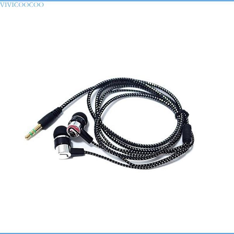 VIVI In Ear หูฟังพร้อมไมโครโฟนตัดเสียงรบกวนการออกแบบกันเหงื่อสําหรับเล่นเกมสํานักงาน Universal 3 5 มม. พอร์ต