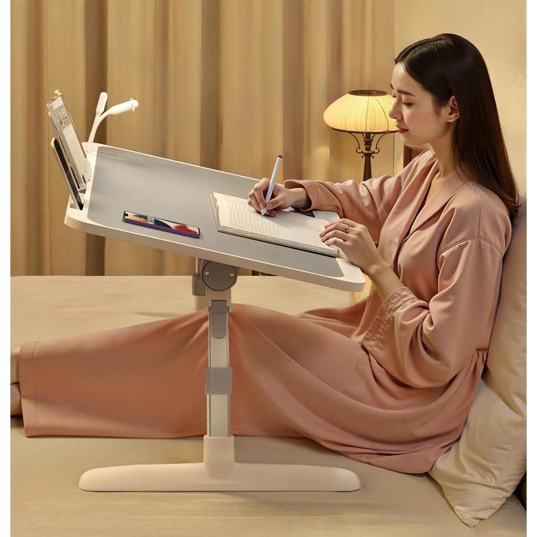 Yihan โต๊ะทำงาน โต๊ะญี่ปุ่นปรับระดับ พับเก็บ ปรับองศาของท๊อปได้ 1059