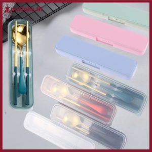 【Mulinhe】กล่องช้อนส้อม แบบเปิดด้านข้าง แบบพกพา