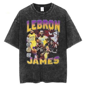 (จัดส่งตลอด 24 ชั่วโมง)Woo Right  lebron james ovp nba lakers เลบรอนเจมส์ เสื้อโอเวอร์ไซส์ เสื้อบาส เสื้อลายมันส์ รุ่น
