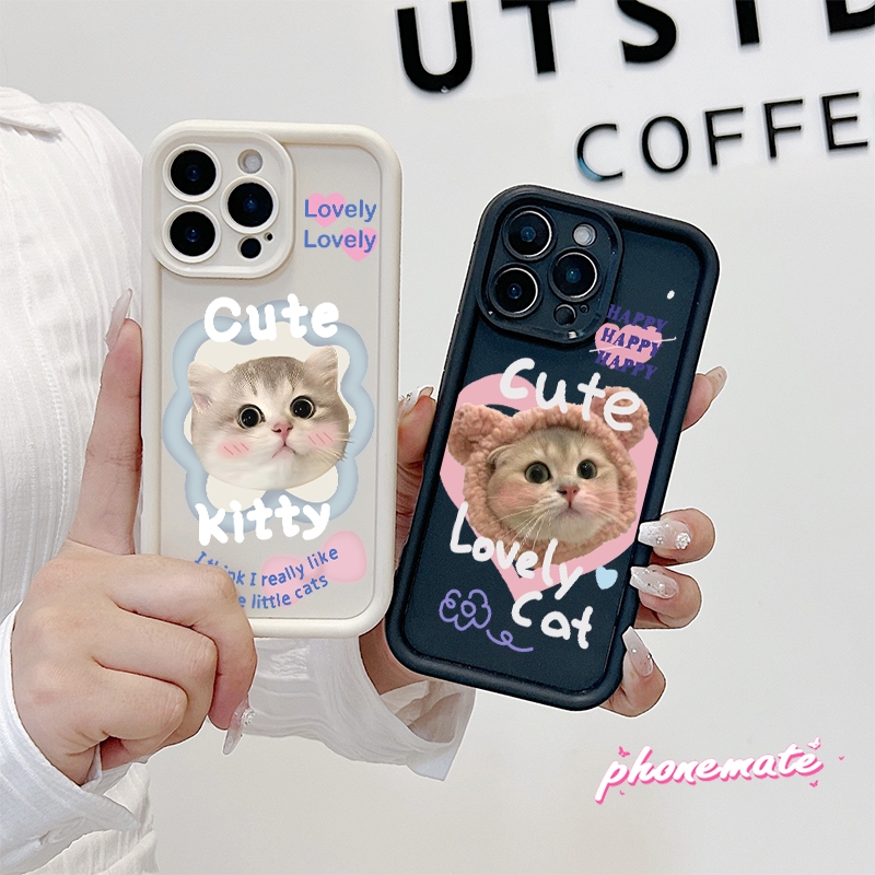 Cute kitty เคส  Realme C25/C12/C25s/Narzo20 C53/C51/C51S Note 50 Note 60 7i/C17 C65 C75 5/5i/5S/6i/C3 C30/C30S C35