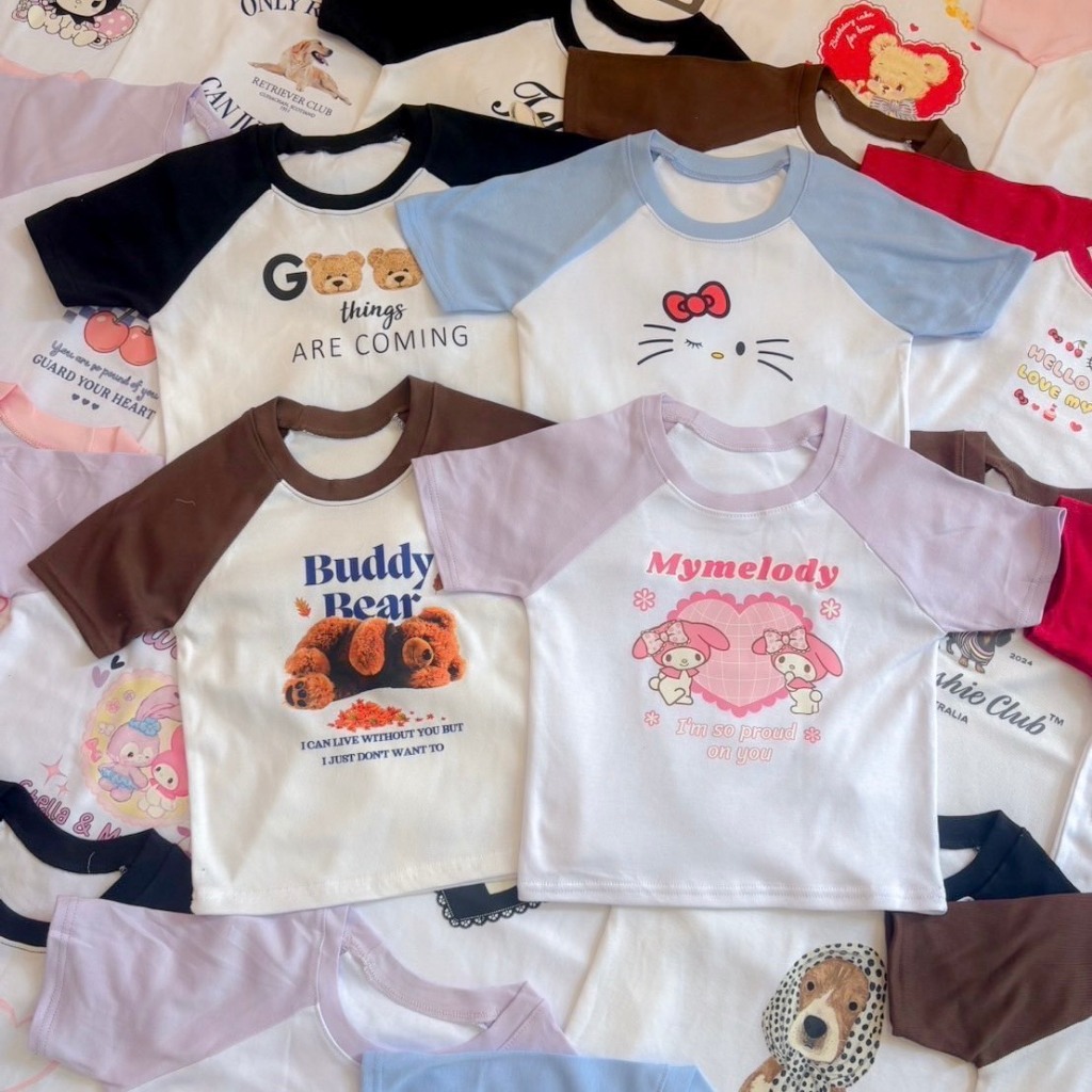 เสื้อครอป เสื้อครอปทูโทน น่ารัก อก 30-34″