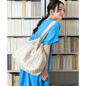 niko and … Original lace drawstring tote bag