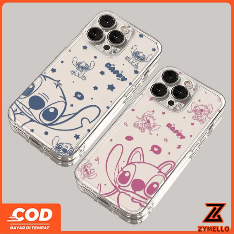 สําหรับVivo V60 LITE V50 LITE V40 LITE Y31 Y21D Y19S Y04 Y29 Y29S V29 V30 Y03 Y18 Y200 Y300 น่ารักการ์ตูนStitchกันกระแทกTPUโทรศัพท์มือถือกรณี