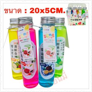 ของเล่นสไลม์คละสีมีกากเพชรในขวดราคายกกล่อง 8 ชิ้น