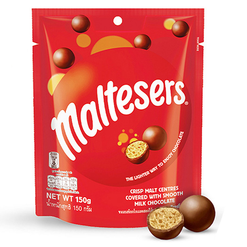 มอลทีเซอร์ช็อกโกแลต 150กรัม Maltesers Chocolate 150g. [หมายเลขบาร์โค้ด 9300682001809]