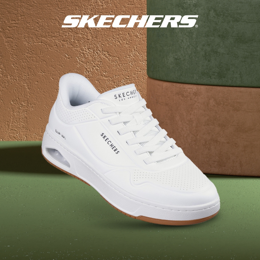 Skechers สเก็ตเชอร์ส รองเท้าผู้ชาย Men Uno Ctl Street Shoes – 183156-WHT – Air-Cooled Memory Foam