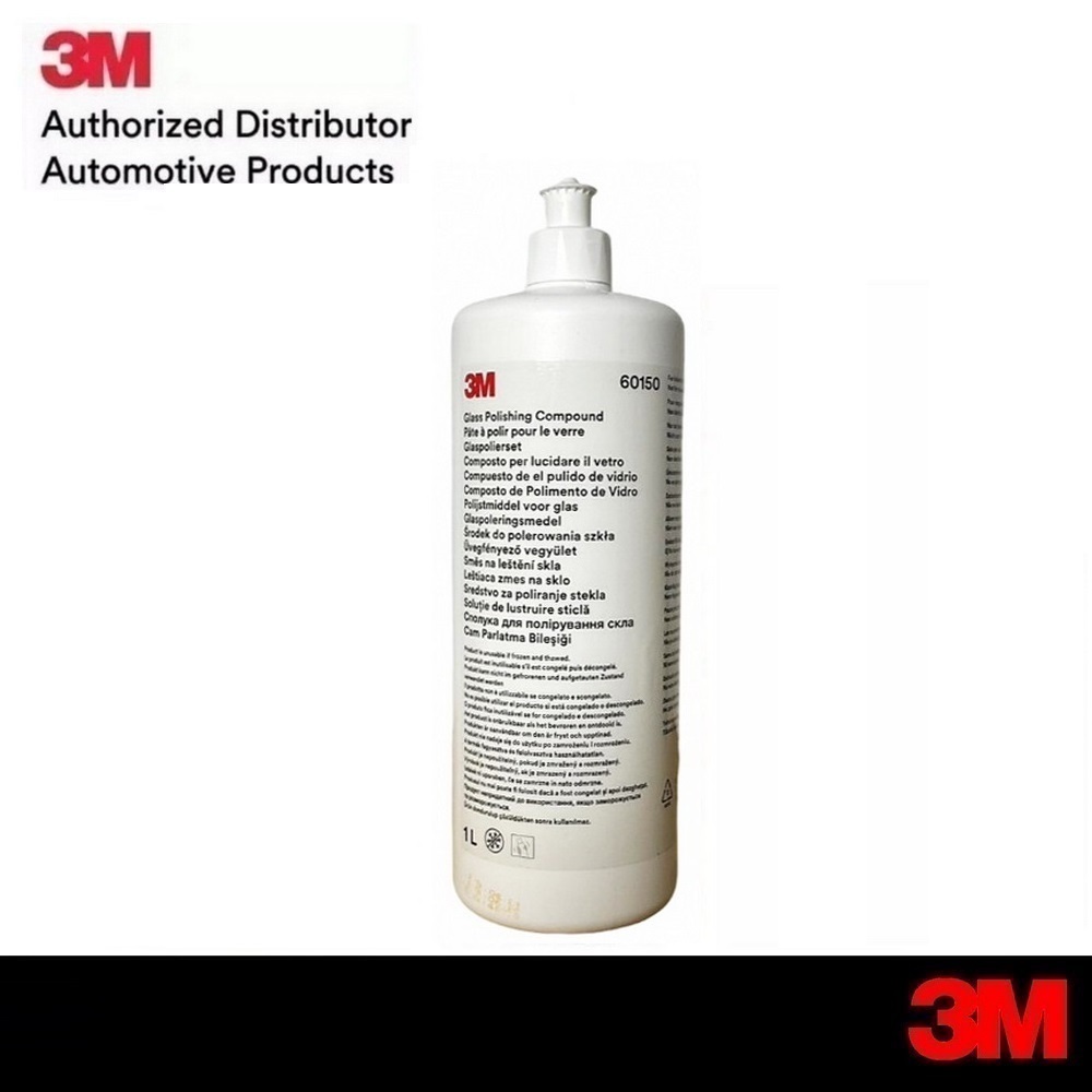 น้ำยาขัดลบรอย ขีดข่วนบนกระจก 3M 60150 Glass Polishing Compound 1 Liter