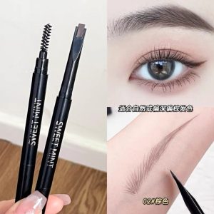 No Need to Sharpen ดินสอเขียนคิ้ว Machete!Fur Flu Wild Eyebrow Roots Clear Ultra-Fine Long-Lasting Waterproof Non-Fading Novice