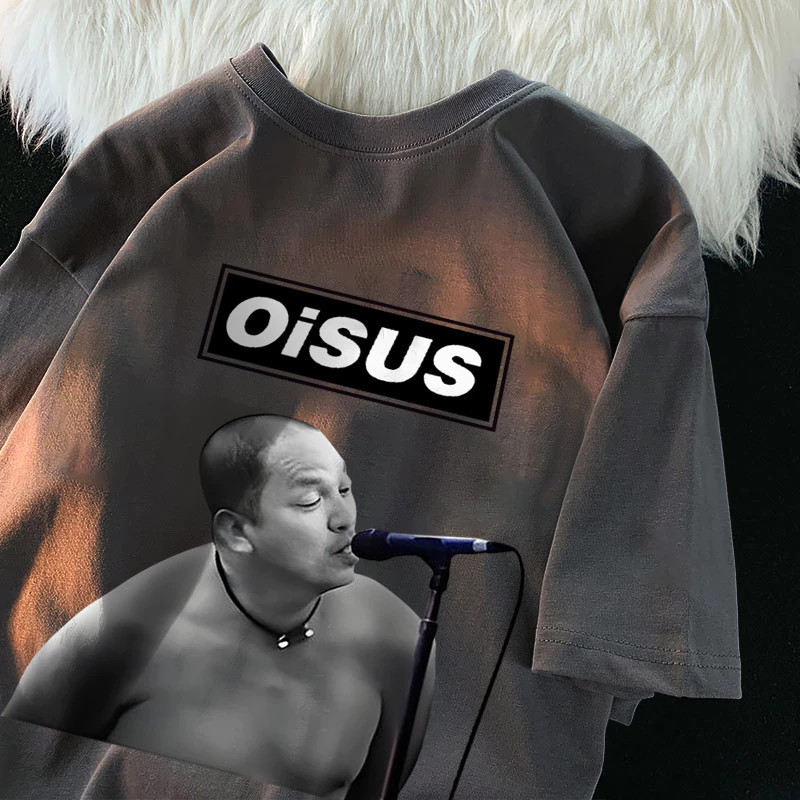 Top.street เสื้อ oversize เสื้อแฟชั่น cotton100% ‘OISUS MEN’ ใส่สบาย เสื้อยืดชาย แฟชั่น ฤดูร้อน 2025