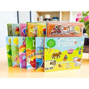 หนังสือติดสนุกเสริมสร้างความรู้ เสริมทักษะ หนังสือภาษาอังกฤษติดสนุก ผ้าสักหลาด ติดได้บ่อยติดซ้ำได้เรื่อยๆ