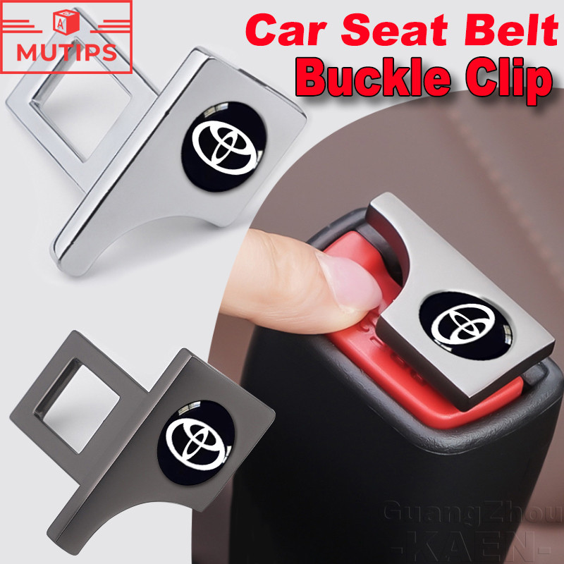 Toyota หัวเข็มขัดนิรภัยรถยนต์ ตัวยกเลิกสัญญาณเตือน ปลั๊กล็อคเข็มขัดนิรภัย Fortuner Camry Hilux Revo Yaris ATIV Yaris Cross Veloz Prius Innova Hiace