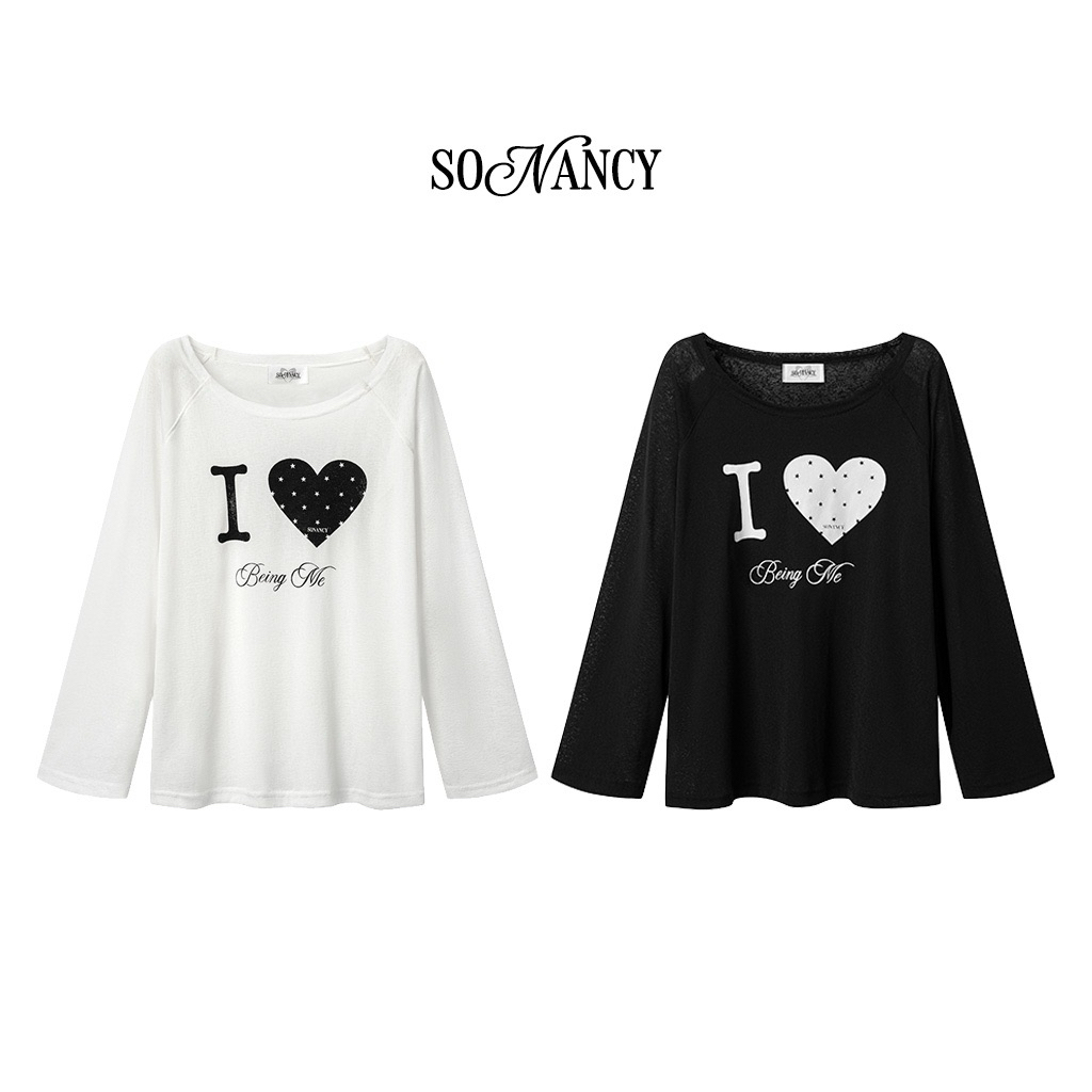 เสื้อยืดเปิดไหล่แขนยาวทรงสลิม | Love Top – SOUNTY