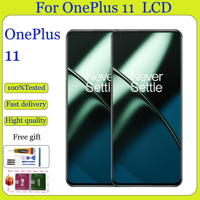 Original AMOLED Oneplus 11 5G จอแสดงผล LCD หน้าจอสัมผัสเปลี่ยน