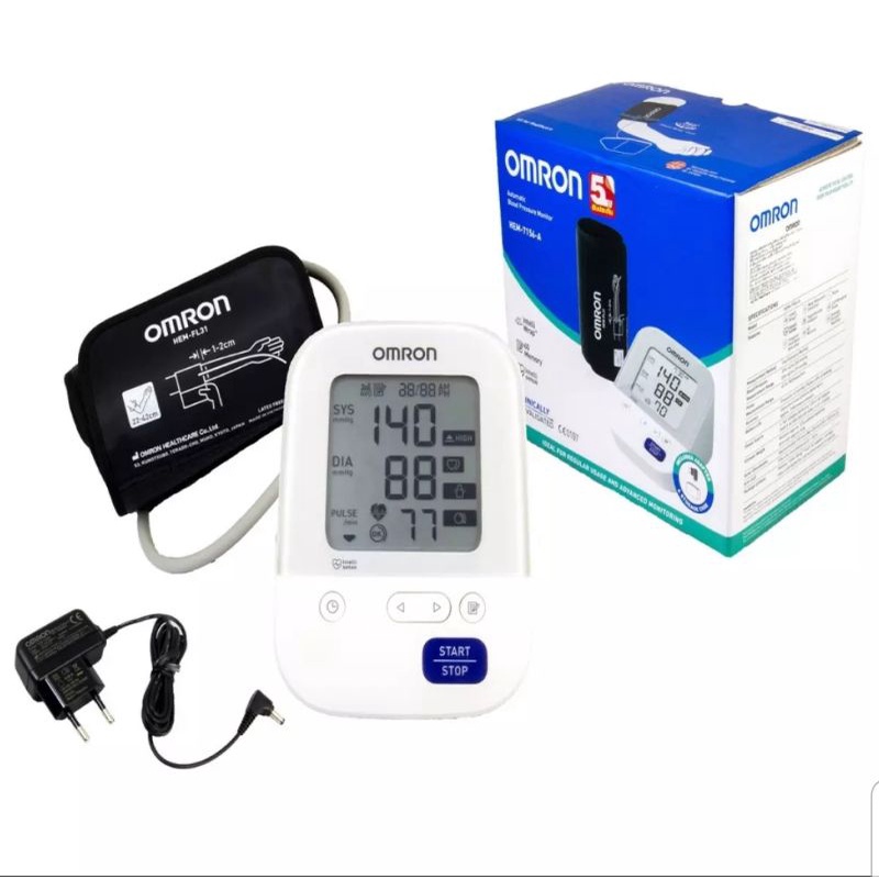 Omron เครื่องวัดความดัน รุ่นHEM-7156-A/Omron Blood Press Monitor HEM-7156-A/ HEM-7156T-A แถมadapter(รับประกันศูนย์ไทย)